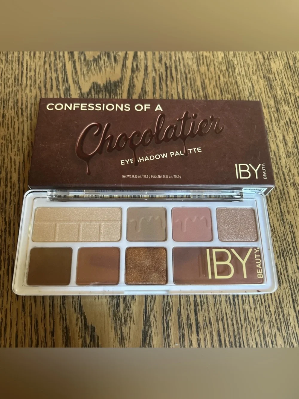 IBY Beauty Eyeshadow Palette 0.36oz Brown Neutral Chocolatier Aesthetic‎